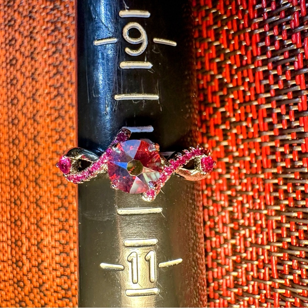 Fragrant Jewels Radiant Pink and Silver Ring